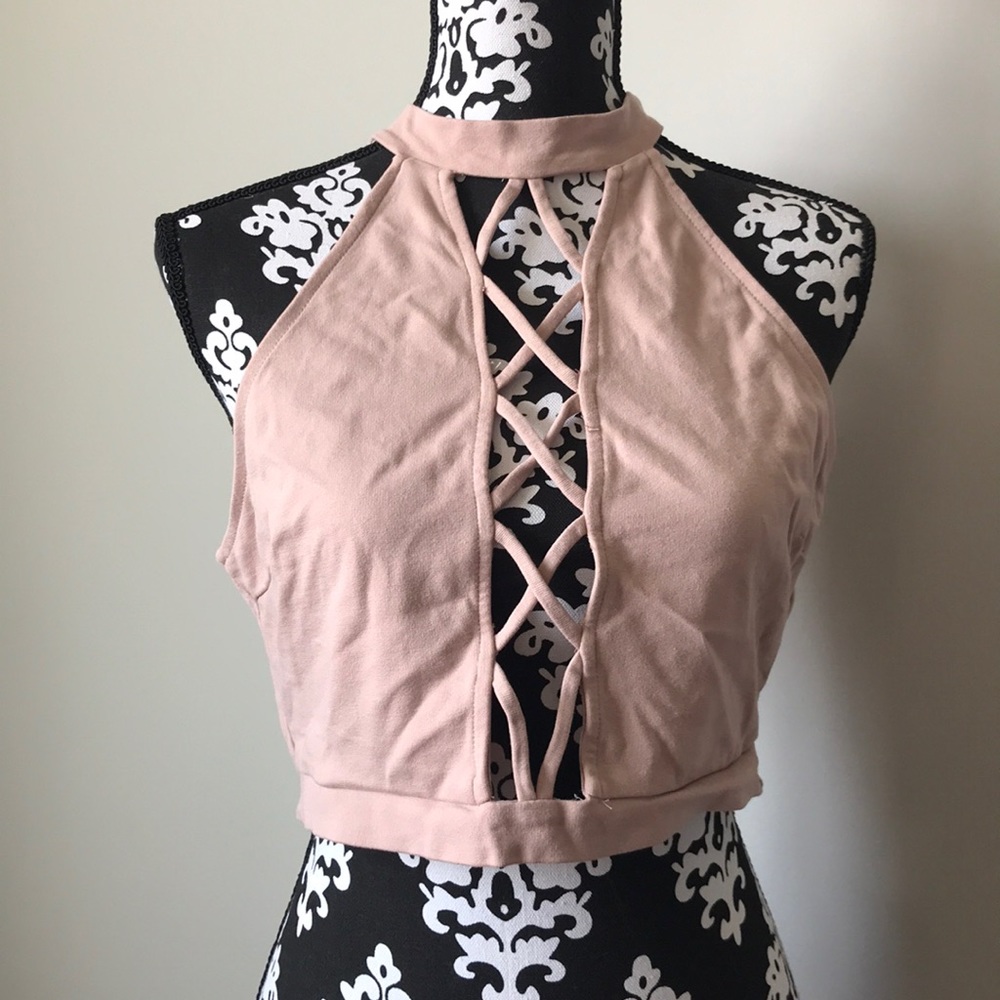 Charlotte Russe cut-out crop top